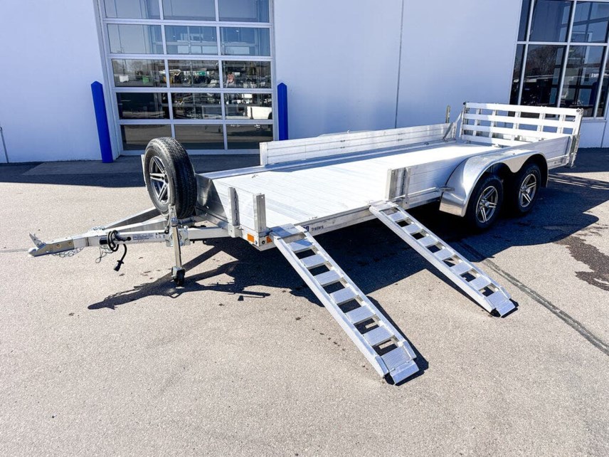New 2025 MISSION TRAILERS 80X18 ALUMINUM ATV/UTILITY TRAILER - BIFOLD RAMP available in Ramsey, Minnesota