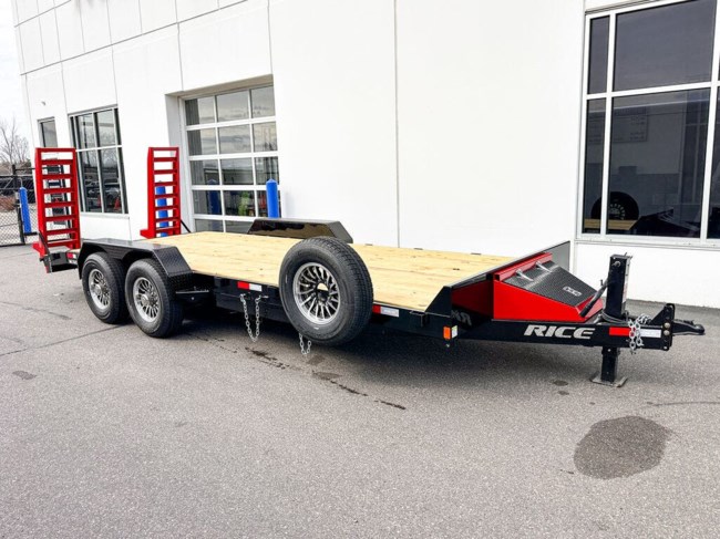 2025 Rice FMEHR 82X20 14K EQUIPMENT TRAILER - BLACK W/RED TOOL BOX & RAMPS