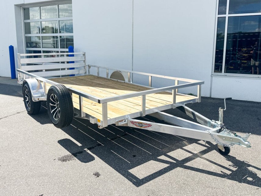 New 2025 H&H 82X14 ALUMINUM RAIL SIDE UTILITY TRAILER available in Ramsey, Minnesota