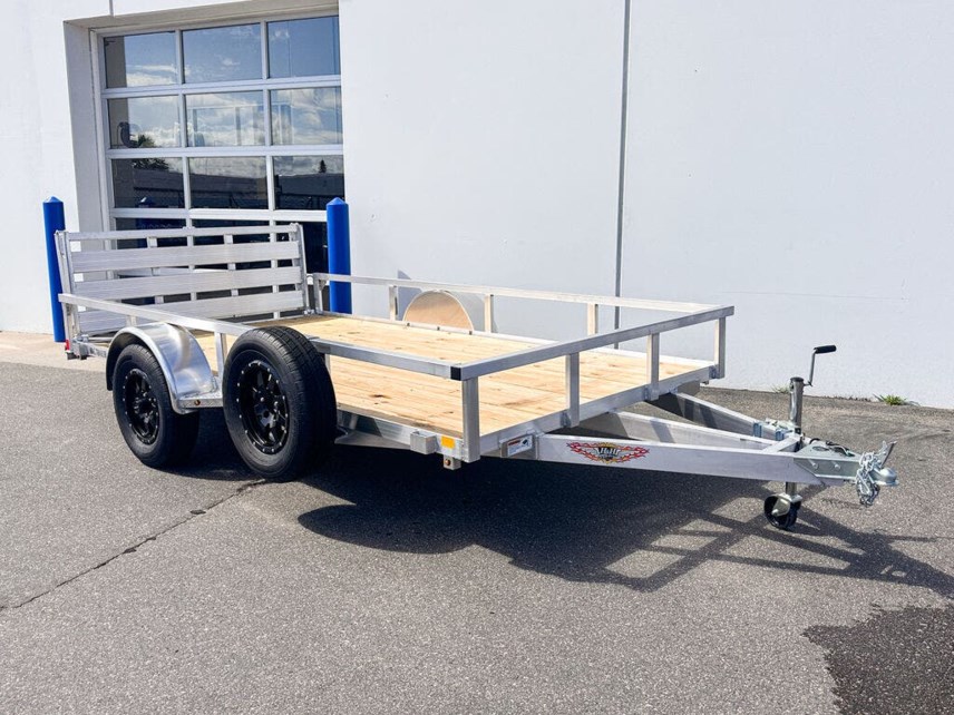 New 2025 H&H 76X12 ALUMINUM RAIL SIDE UTILITY TRAILER available in Ramsey, Minnesota