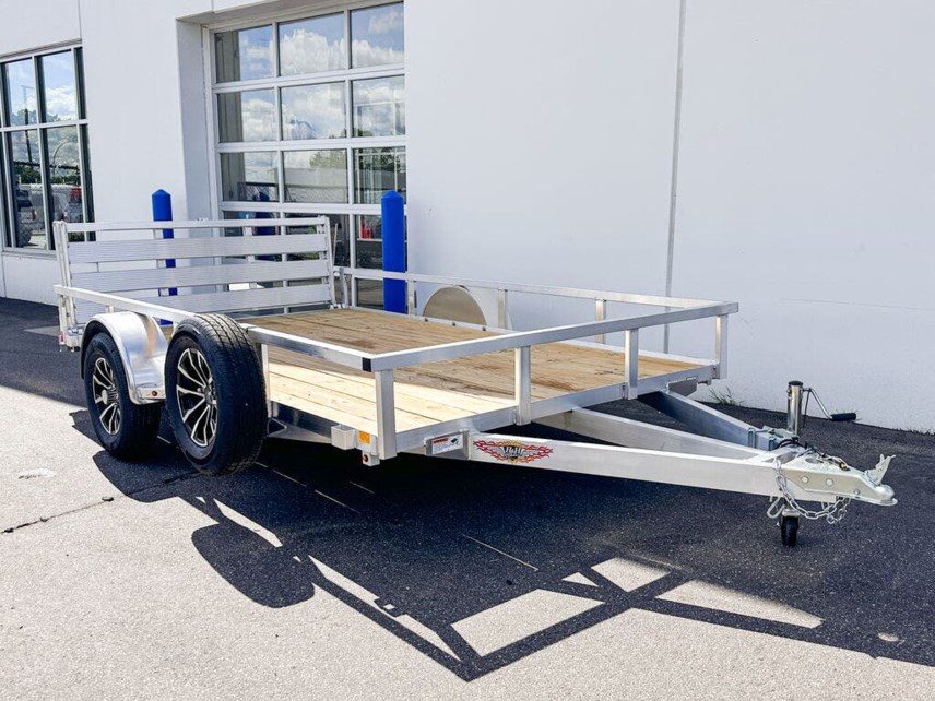 New 2025 H&H 82X12 ALUMINUM RAIL SIDE UTILITY TRAILER available in Ramsey, Minnesota