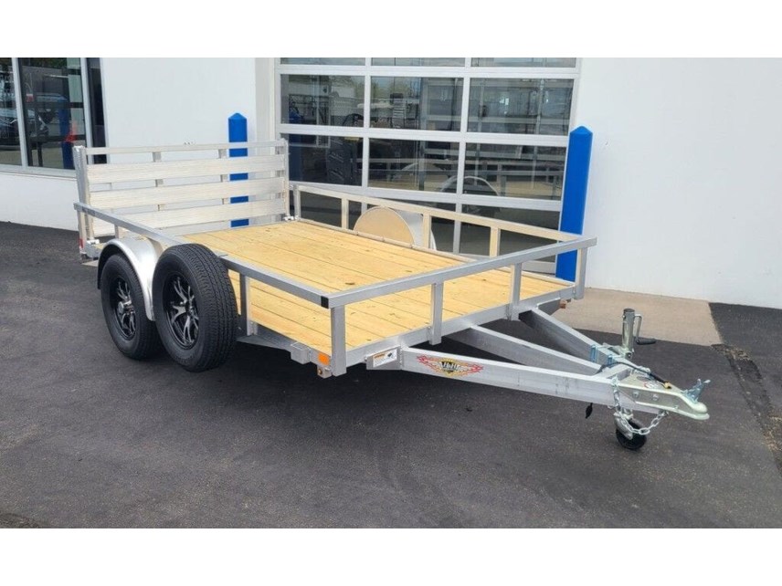 New 2025 H&H 76X10 ALUMINUM RAIL SIDE UTILITY TRAILER available in Ramsey, Minnesota