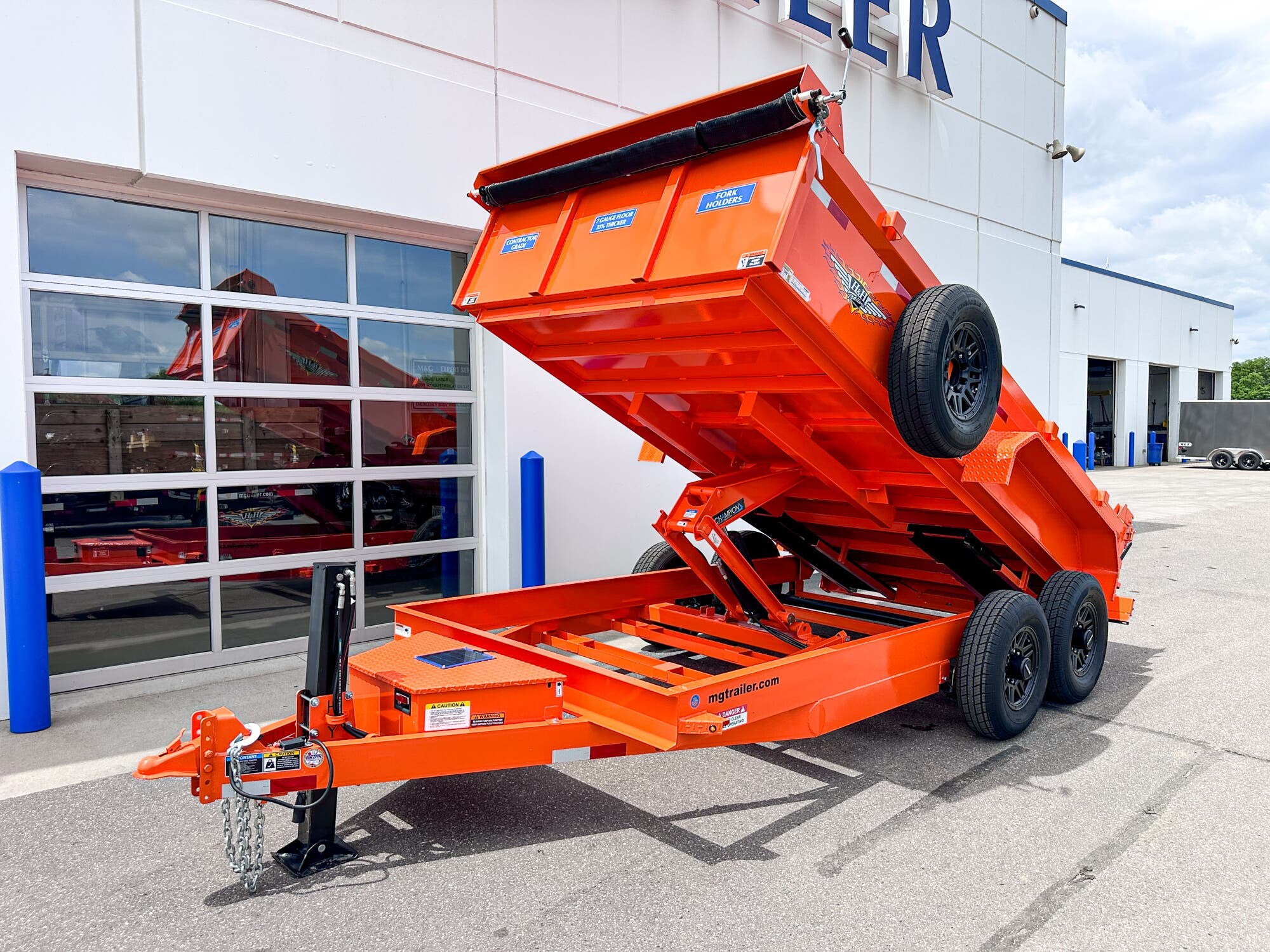 2024 H&H 83x14 14K Dump Trailer - Orange