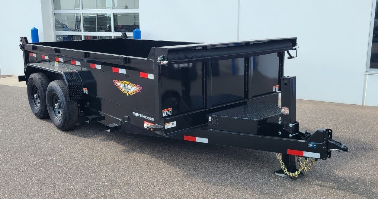 2025 H&H 83X14 14K DUMP TRAILER BLACK