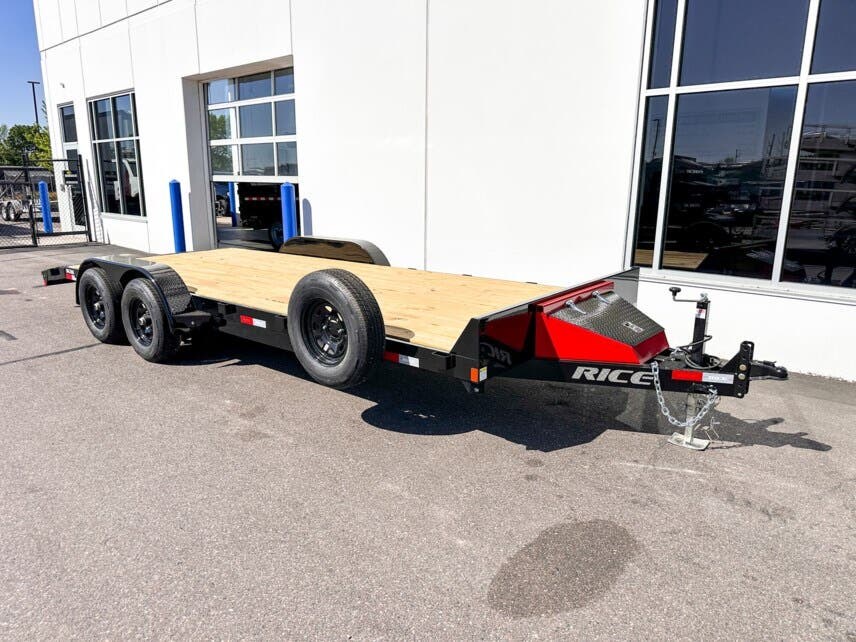 New 2025 Rice 82x20 (18+2) 7K CAR HAULER - BLACK/RED available in Ramsey, Minnesota