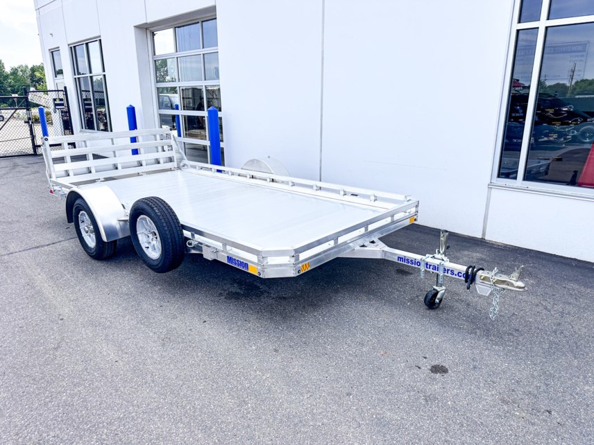 New 2025 MISSION TRAILERS 7814 ALUMINUM UTILITY TRAILER- BIFOLD GATE available in Ramsey, Minnesota