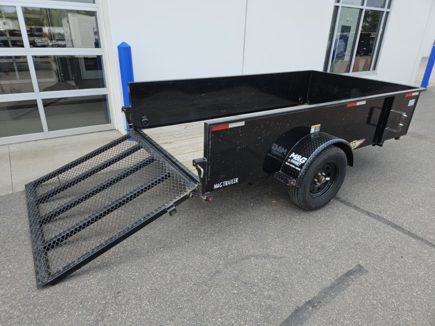 Used 2022 H&H 66X10 SOLID SIDE UTILITY TRAILER - BLACK available in Ramsey, Minnesota