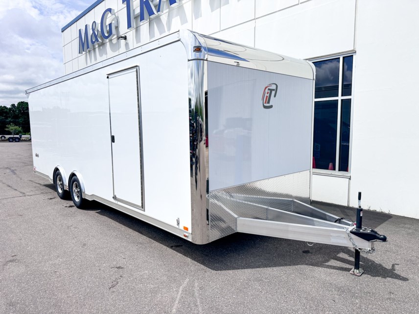 New 2025 INTECH 8.5x24 ALUMINUM 10K ENCLOSED CAR HAULER - WHITE available in Ramsey, Minnesota
