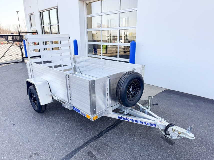 New 2025 MISSION TRAILERS 548 ALUMINUM UTILITY TRAILER 20" SIDES BIFOLD RAMP available in Ramsey, Minnesota
