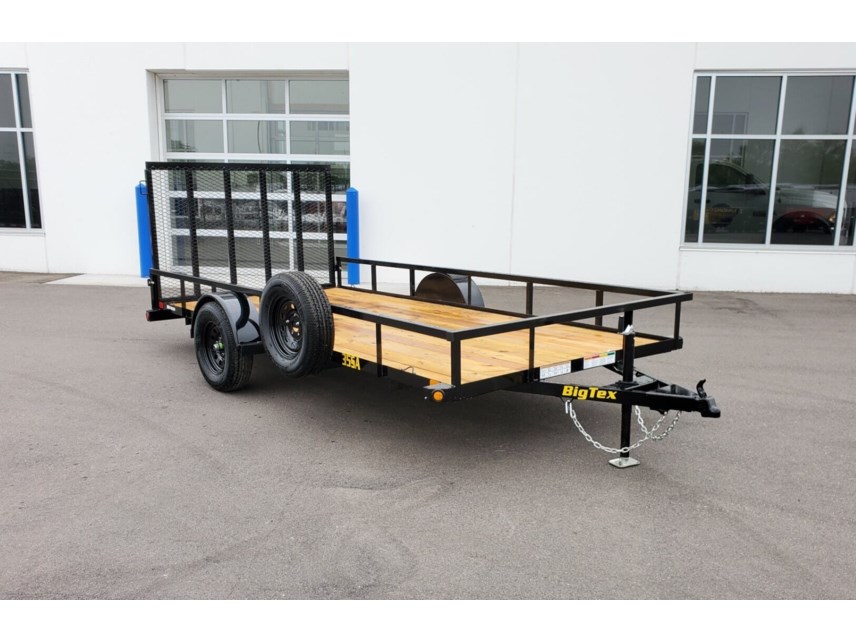 New 2025 BIG TEX 35SA-14 77X14 RAIL SIDE UTILITY TRAILER available in Ramsey, Minnesota