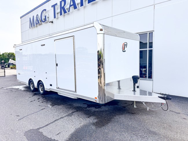2025 INTECH 8.5X24 10K ENCLOSED CAR HAULER - 7' INTERIOR - WHITE