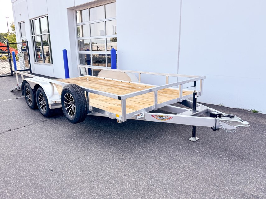 New 2025 H&H 82X16 (14+2) ALUMINUM RAIL SIDE UTILITY TRAILER W/DOVE TAIL available in Ramsey, Minnesota