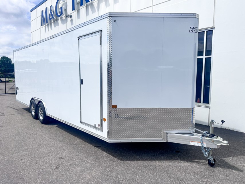 New 2025 EZ-HAULER 8.5X24 XLT PRO 10K ENCLOSED CAR HAULER - 6'10" INTERIOR - WHITE available in Ramsey, Minnesota