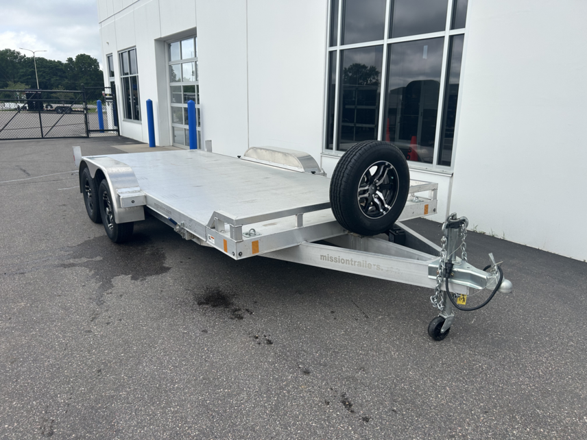Used 2022 MISSION TRAILERS 8X18 ALUMINUM GRAVITY TILT CAR HAULER 7K available in Ramsey, Minnesota