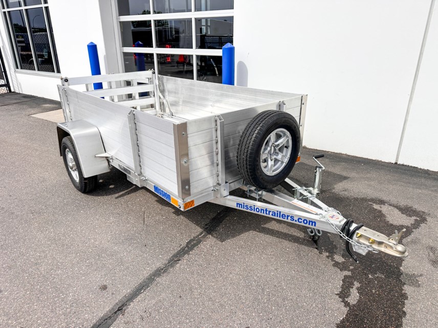 New 2026 MISSION TRAILERS 548 ALUMINUM UTILITY TRAILER 20'' SIDES BIFOLD GATE available in Ramsey, Minnesota