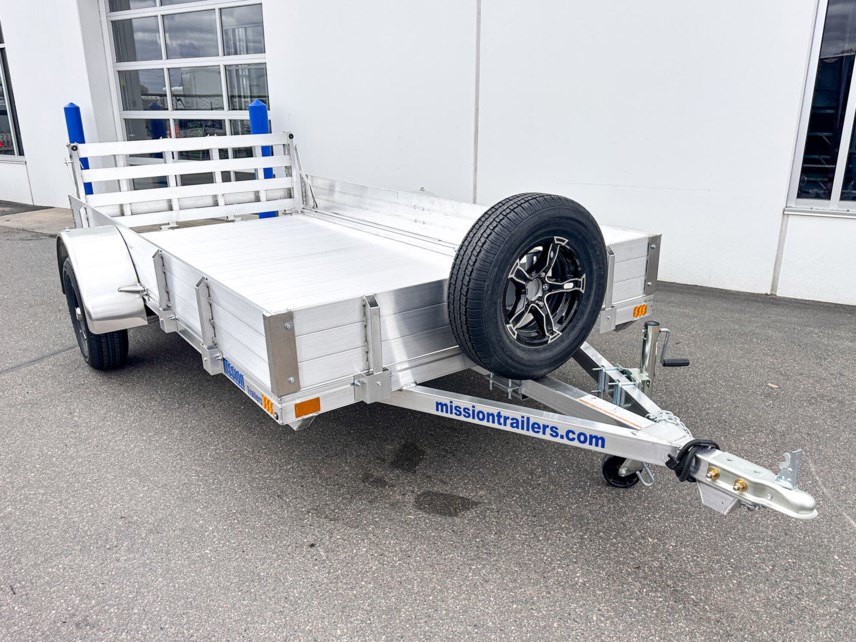 New 2026 MISSION TRAILERS 7212HD 3K ALUMINUM UTILITY TRAILER - 10" SIDES - BIFOLD RAMP available in Ramsey, Minnesota