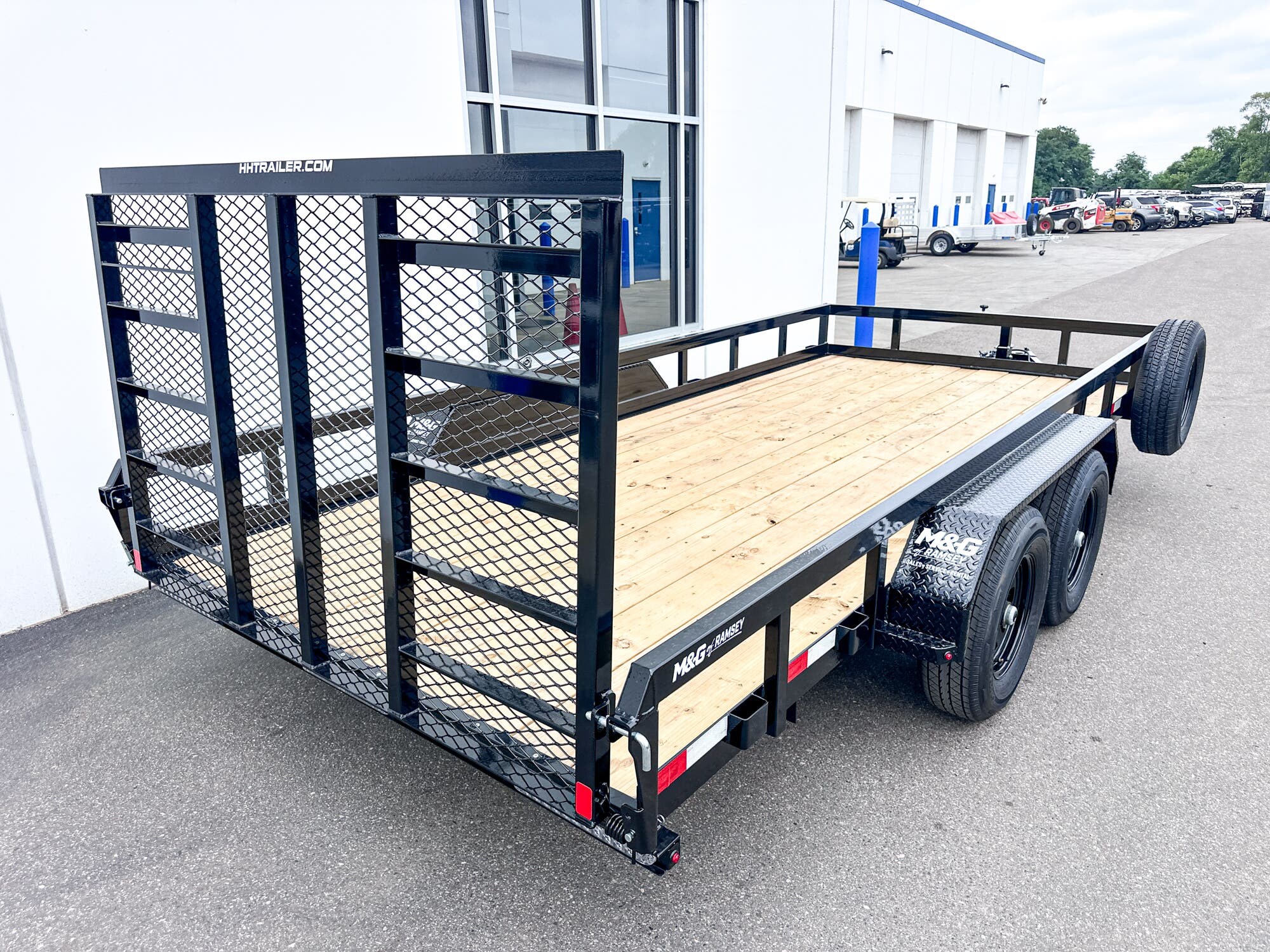 2025 H&H 82X16 10K HD RAIL SIDE UTILITY TRAILER - BLACK - New Utility Trailer for sale by M&G of Ramsey in Ramsey, Minnesota