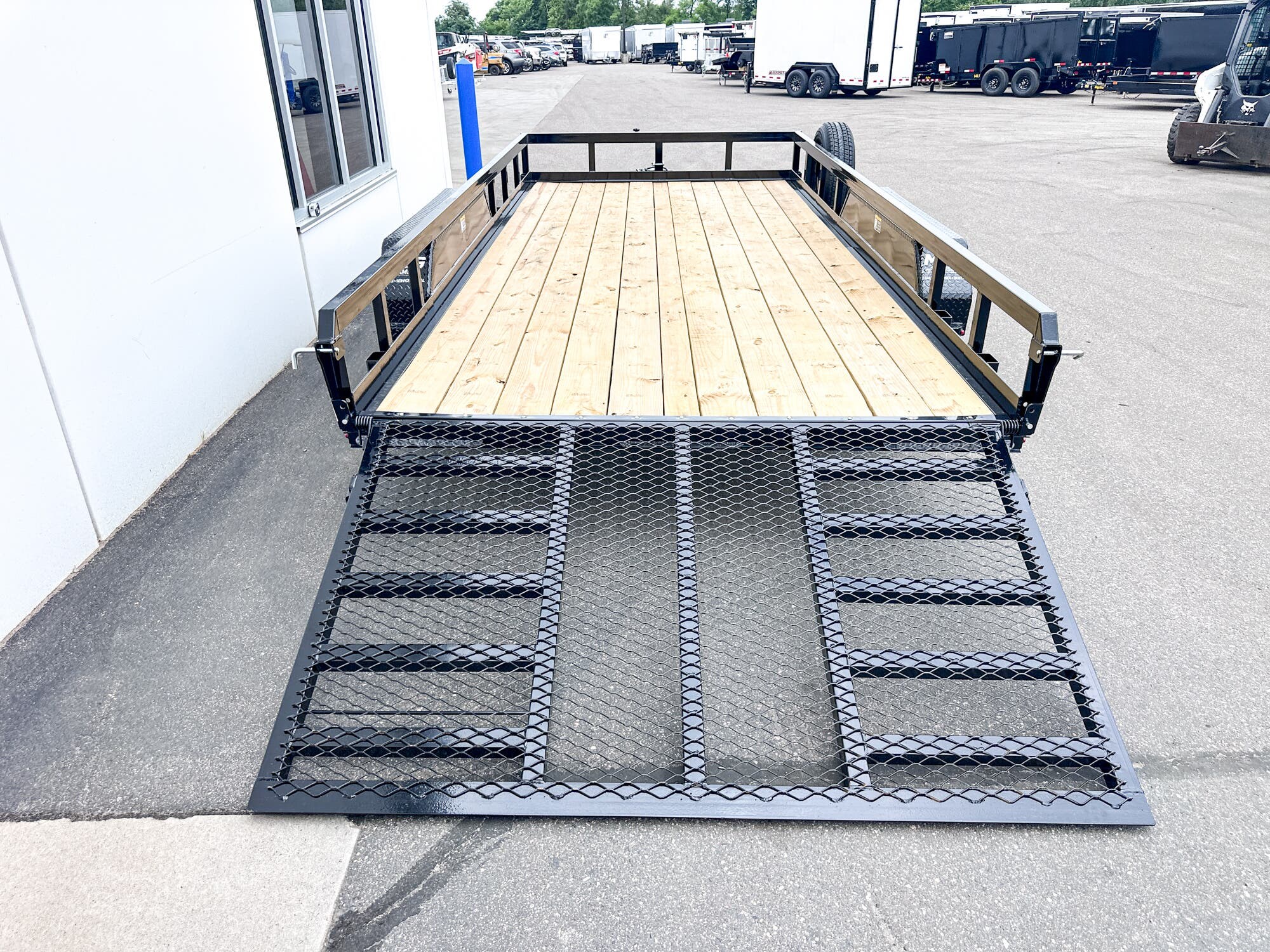 New 2025 H&H 82X16 10K HD RAIL SIDE UTILITY TRAILER - BLACK available in Ramsey, Minnesota