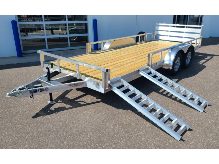 New 2025 H&H 82X18 7K ALUMINUM ATV/RAIL SIDE UTILITY TRAILER - SPARE MOUNT available in Ramsey, Minnesota