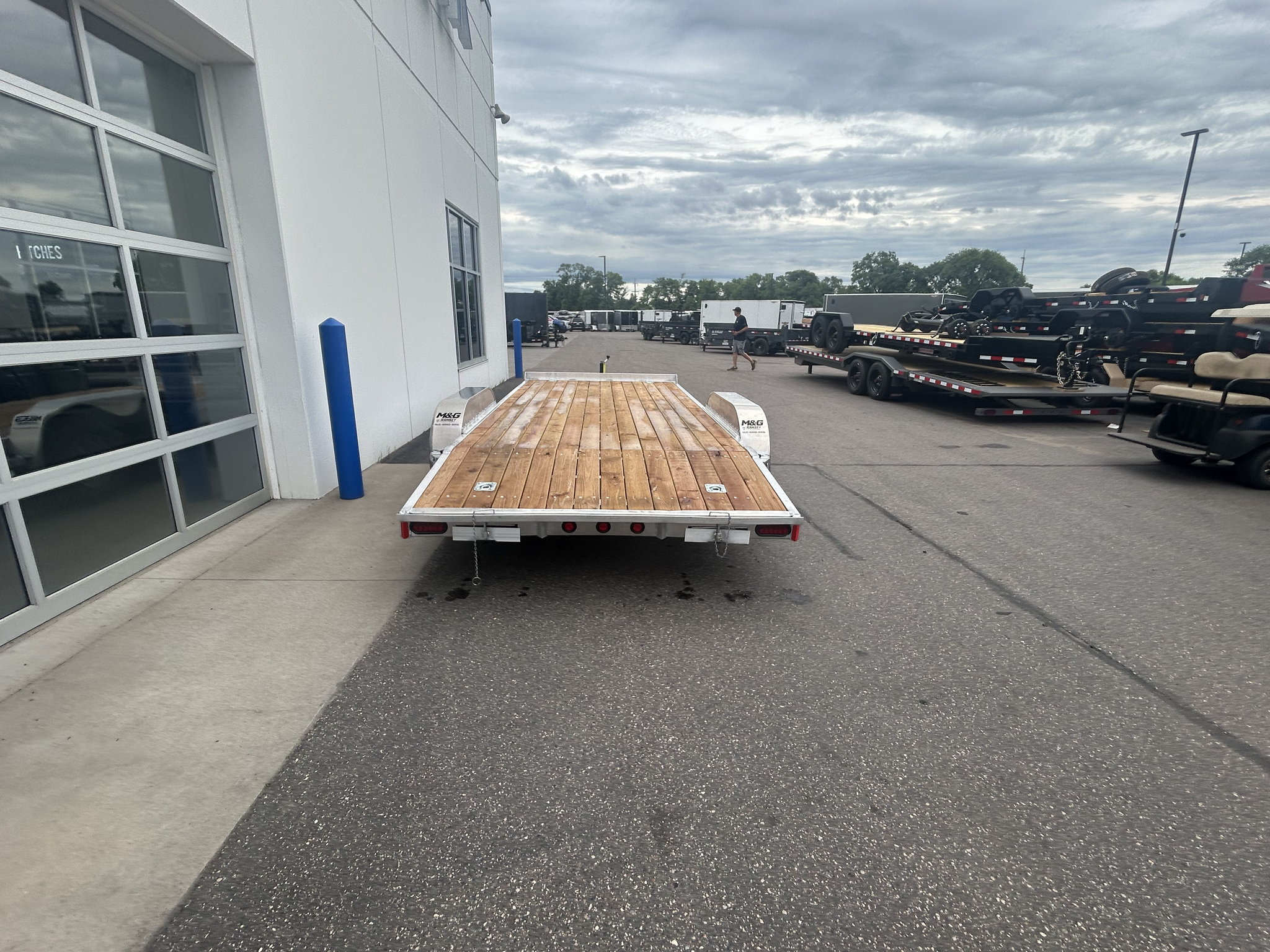 Used 2022 FOREST RIVER 7X18 OPEN CAR HAULER 10K - BLACK available in Ramsey, Minnesota