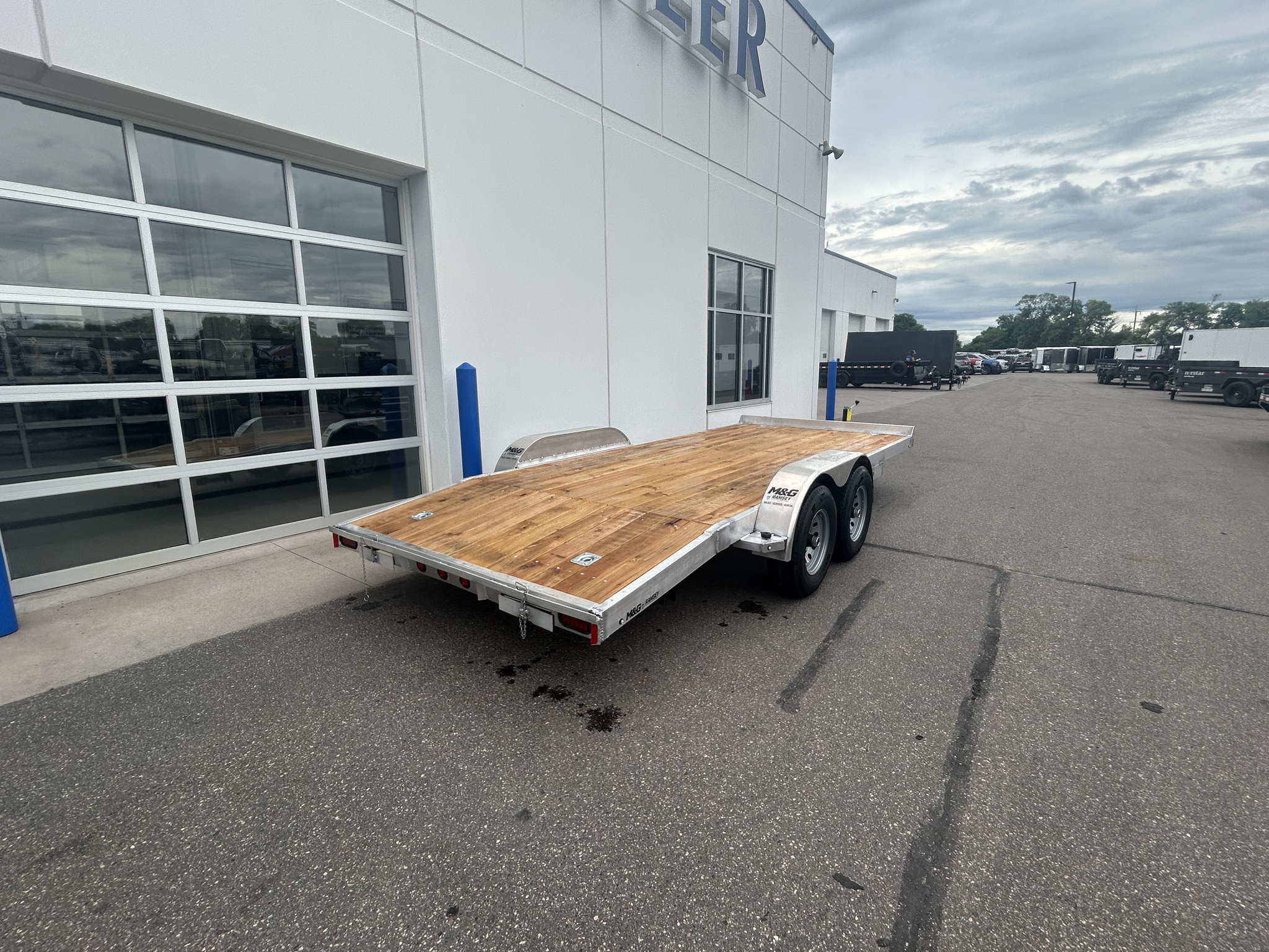 2022 FOREST RIVER 7X18 OPEN CAR HAULER 10K - BLACK by Forest River from M&G of Ramsey in Ramsey, Minnesota