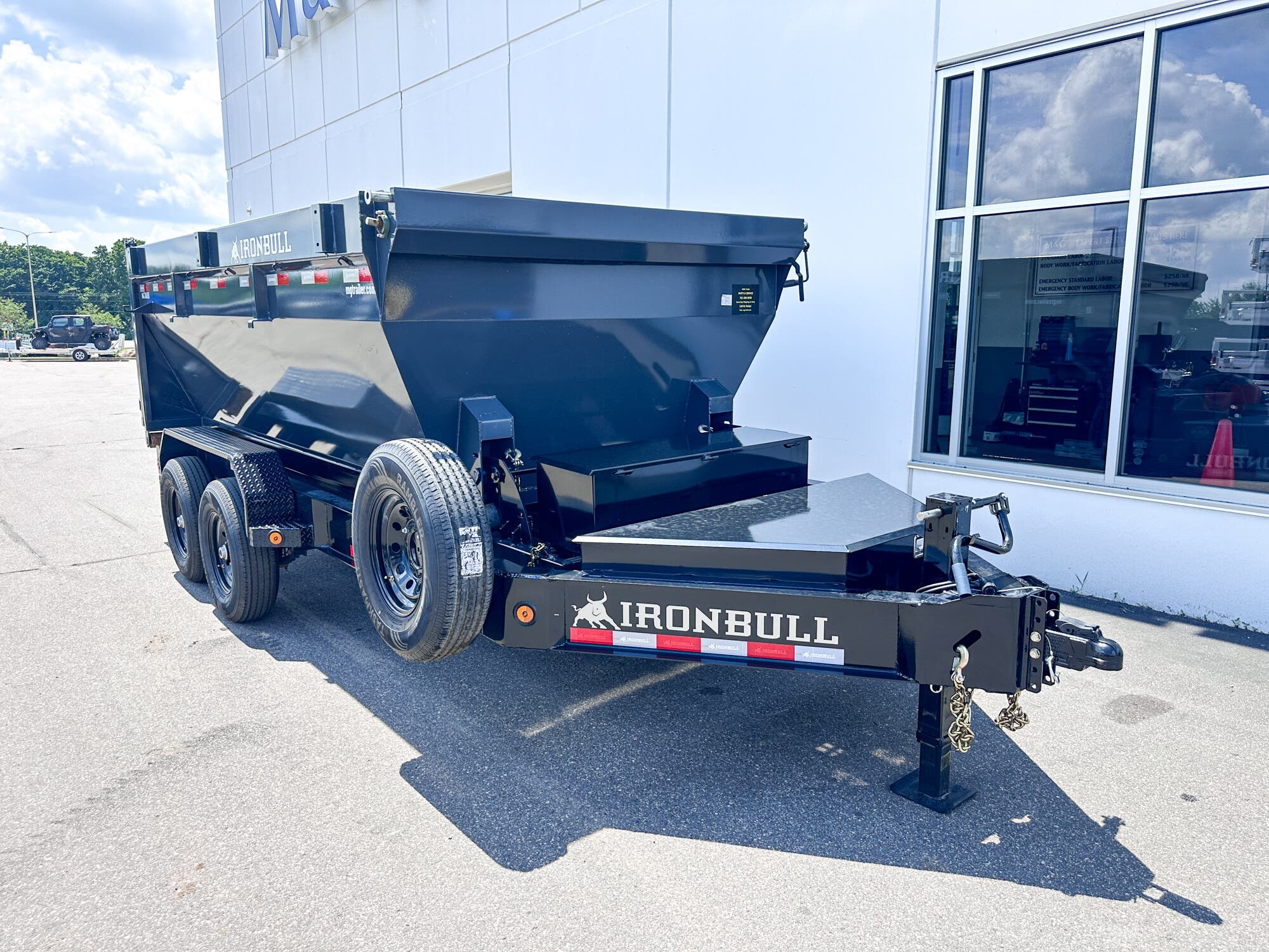 2026 IRONBULL DBB14 83X14 14K BUMPER PULL ROLL OFF TRAILER - BLACK