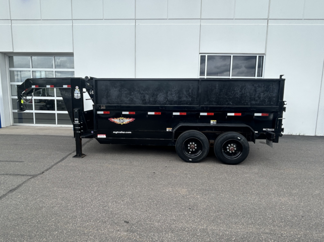 2022 H&H 7X14 HIGHSIDE GOOSENECK DUMP TRAILER 16K
