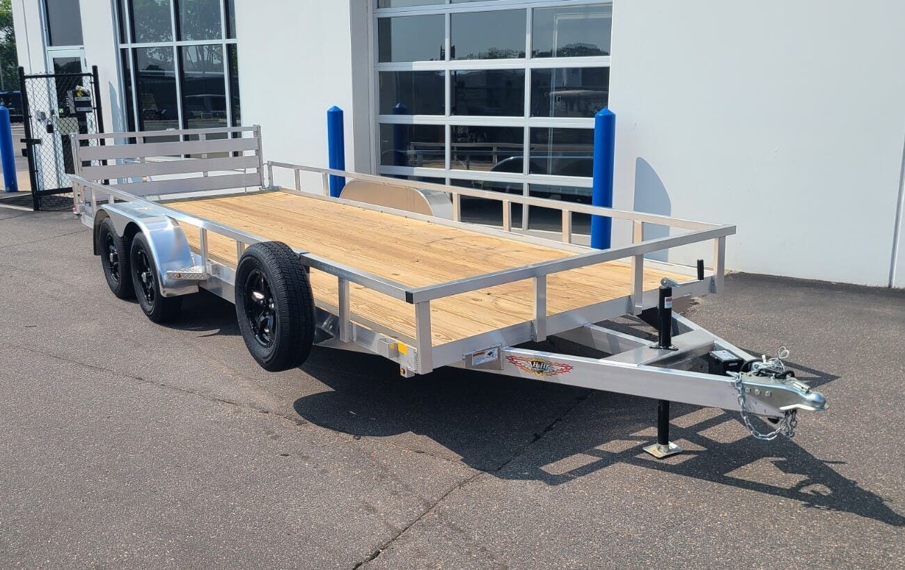 2025 H&H 82X20 ALUMINUM RAIL SIDE UTILITY TRAILER