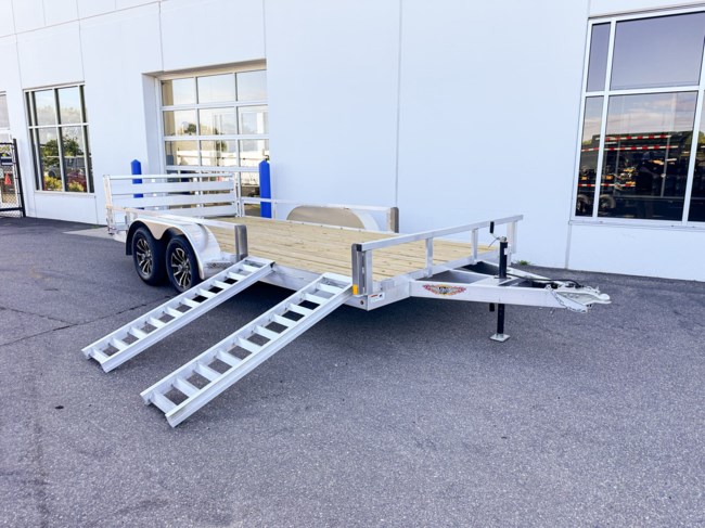 2025 H&H 82X16 7K ALUMINUM ATV/RAIL SIDE UTILITY TRAILER