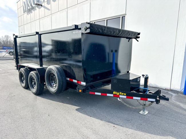 2026 BIG TEX 14LX-14 83X14 14K DUMP TRAILER W/ 4' SIDES - BLACK