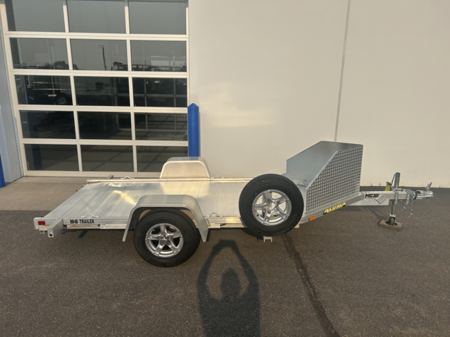 2022 ALUMA 4X10 SA ALUMINUM MOTORCYCLE TRAILER