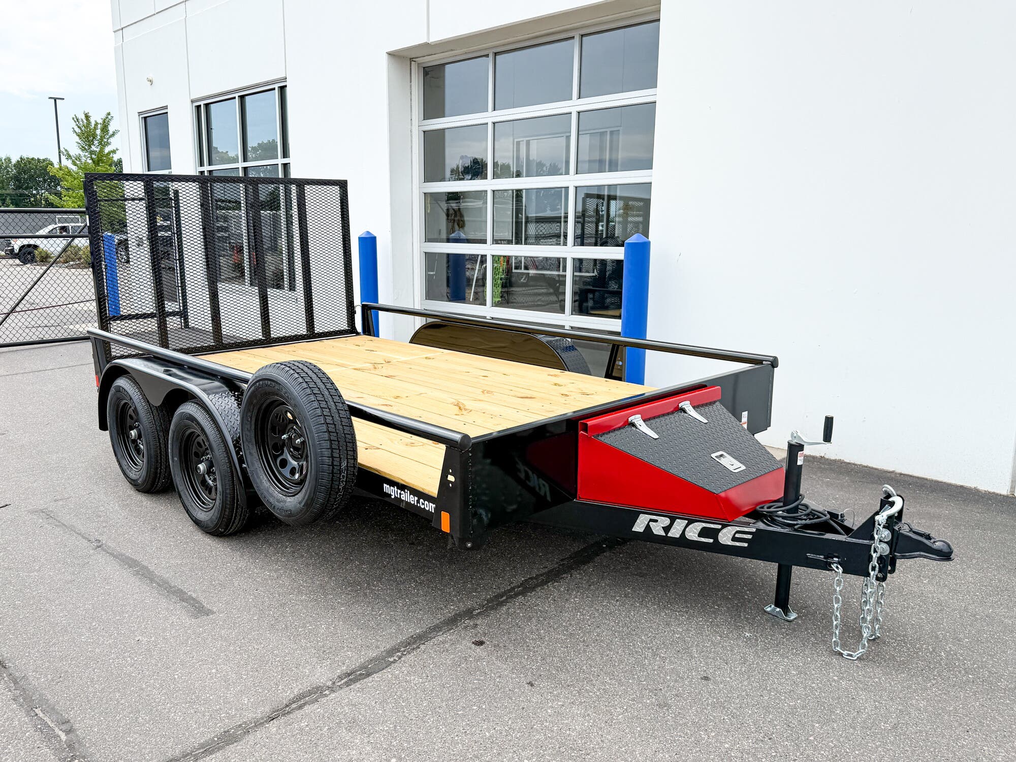 2025 Rice 82X12 7K PIPE TOP UTILITY TRAILER-BLACK