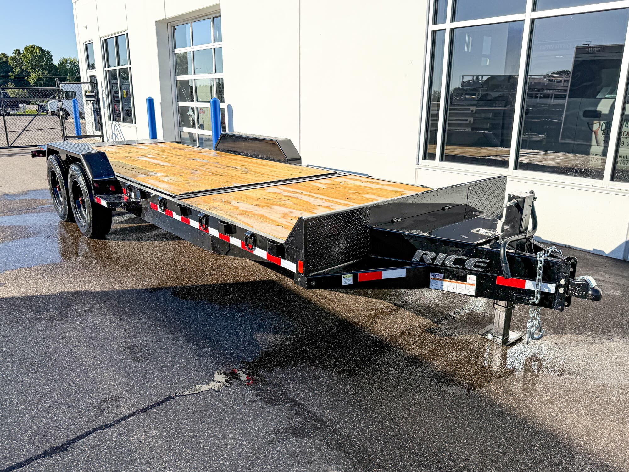 2025 Rice PTHD 82X22 (16+6) 16K TILT BED EQUIPMENT TRAILER - BLACK