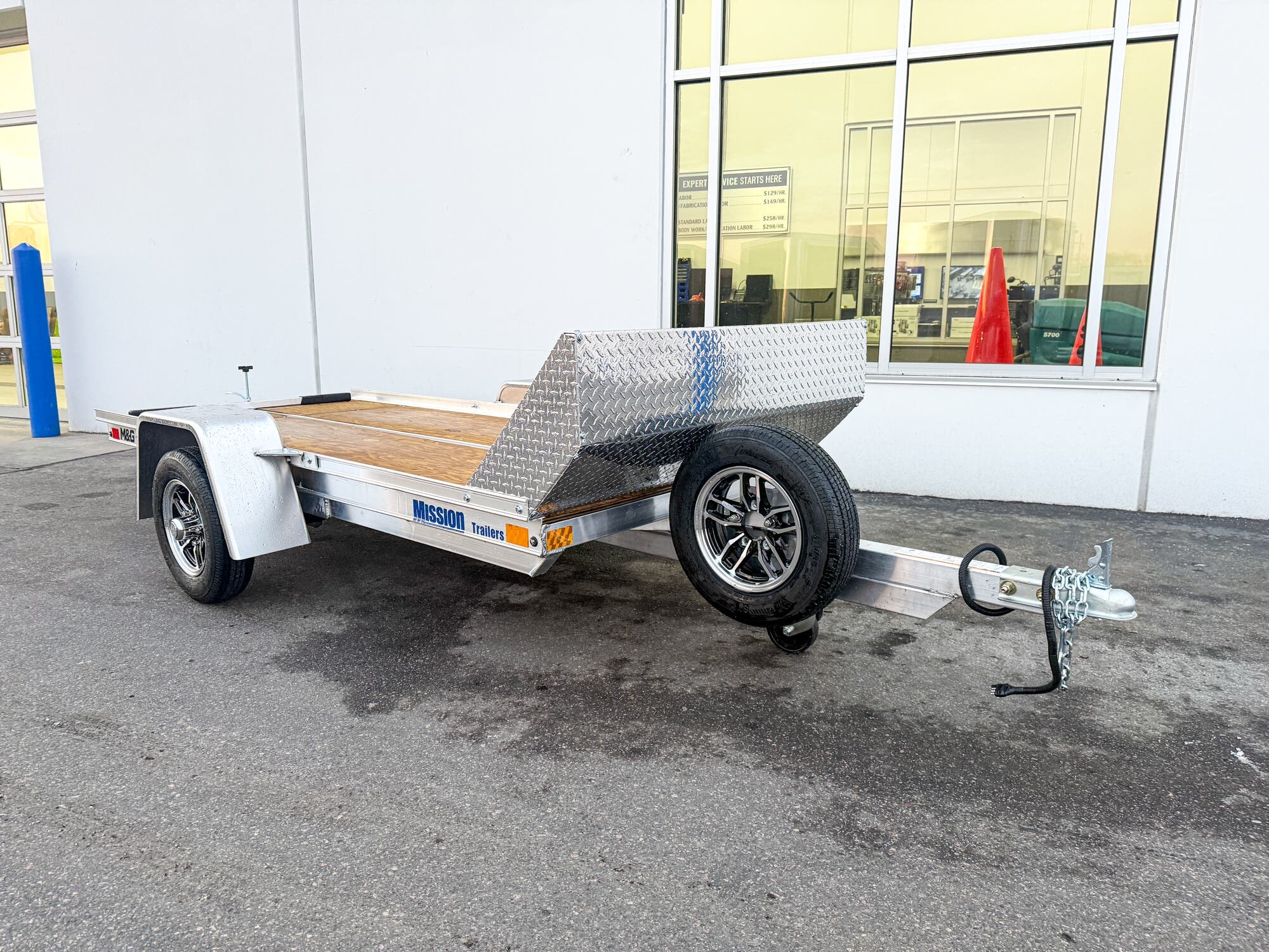 2026 MISSION TRAILERS 5210TILT SINGLE PLACE TILT BED SNOWMOBILE TRAILER ...