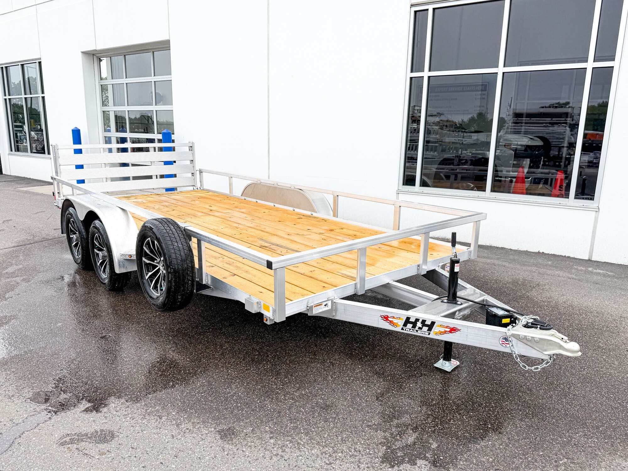 2026 H&H 82X16 7K ALUMINUM RAILSIDE UTILITY TRAILER