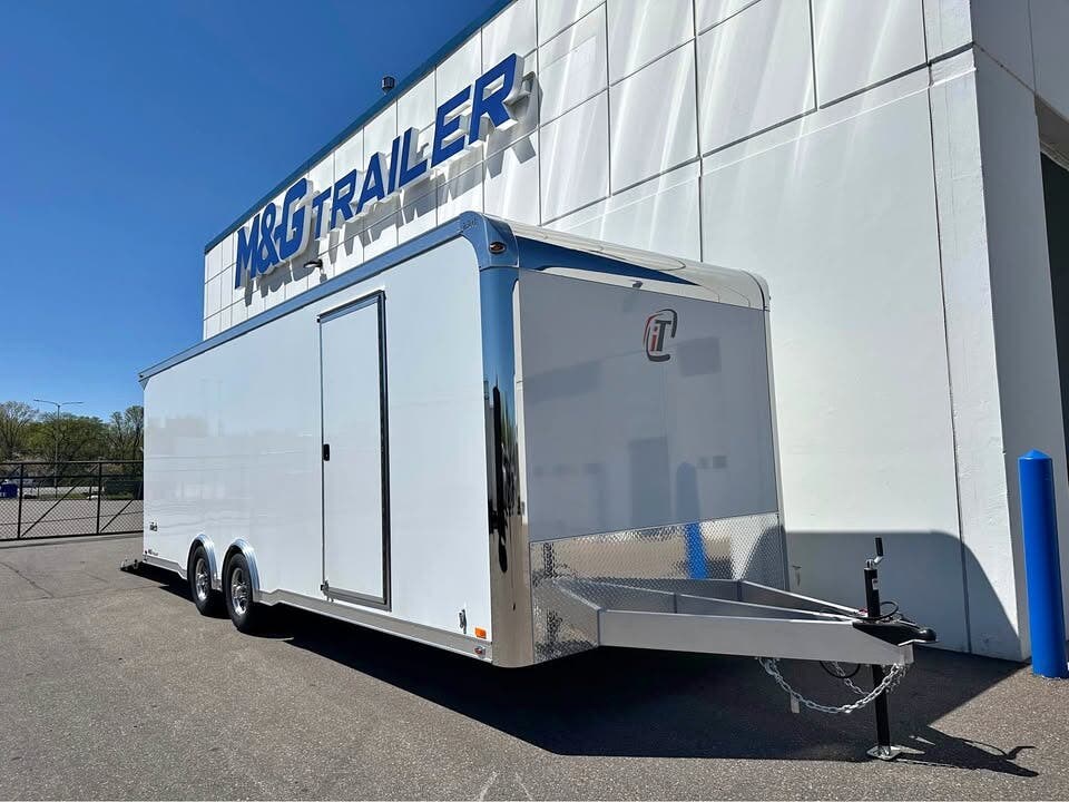 2026 INTECH 8.5x24 10K ENCLOSED CAR HAULER - WHITE