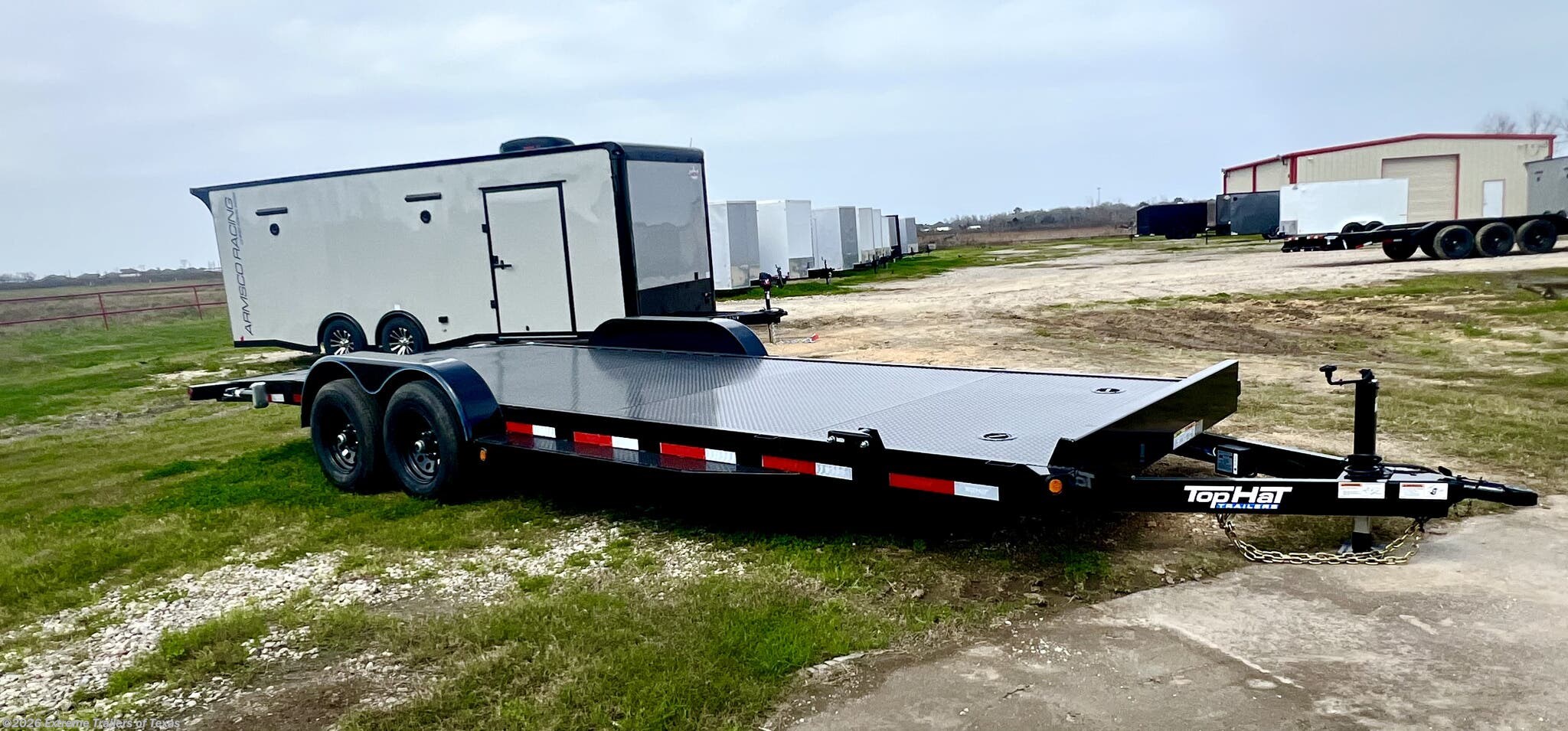 2025 Top Hat Car Hauler 22x83 Hd All Steel Car Hauler