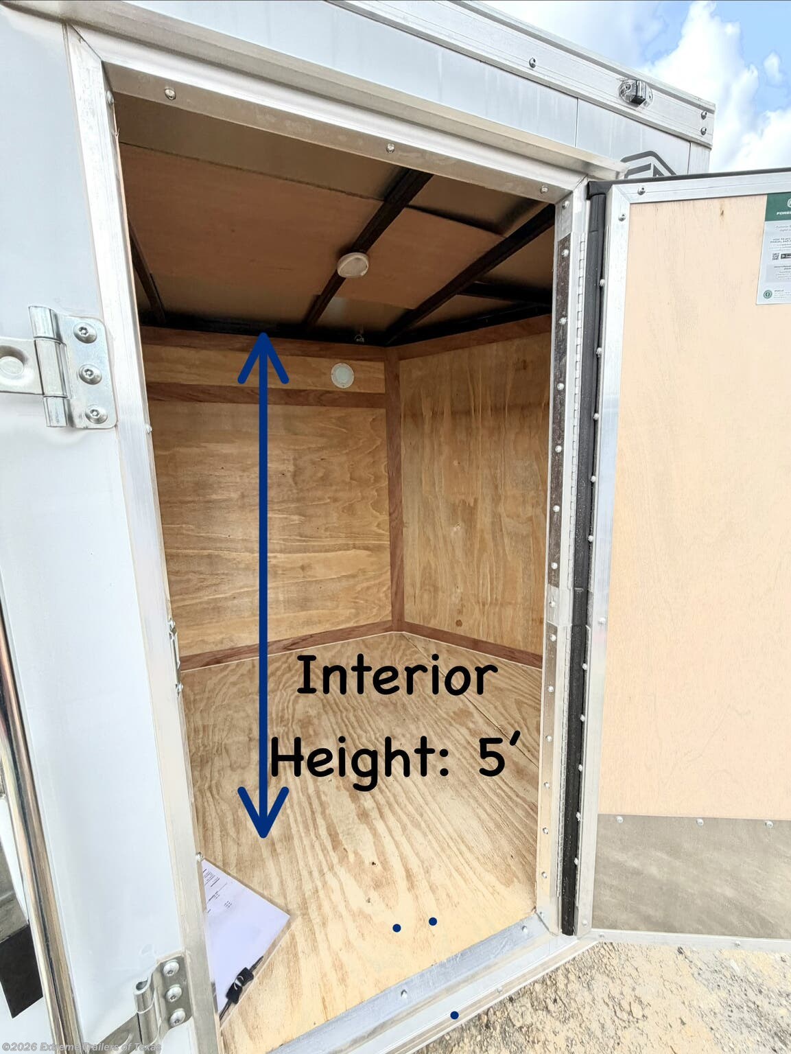 2026 Cargo Mate 5X8 Enclosed Cargo Trailer w/Ramp Door - New Cargo Trailer for sale by Extreme Trailers of Texas in Baytown, Texas