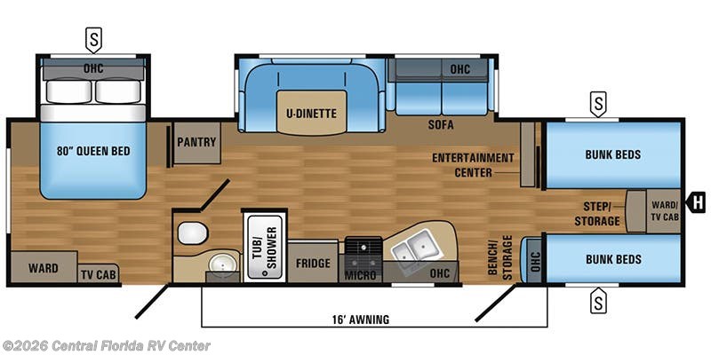 2017 Jayco Jay Flight 31QBDS - Used Travel Trailer for sale by Central Florida RV Center in Apopka, Florida