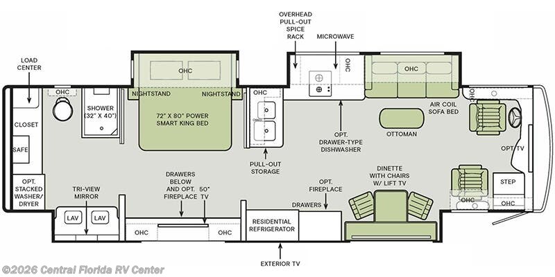 2024 Tiffin Allegro Bus 35 CP - Used Class A for sale by Central Florida RV Center in Apopka, Florida