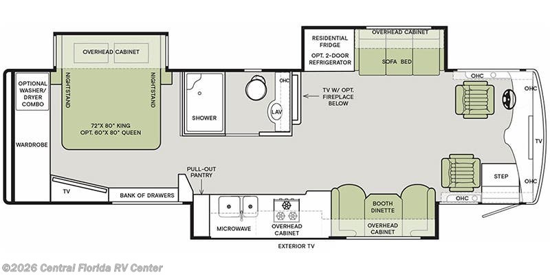 2021 Tiffin Allegro Breeze 33 BR - Used Class A for sale by Central Florida RV Center in Apopka, Florida