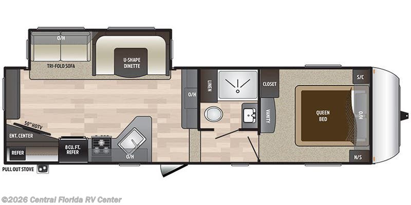Stock Image for 2018 Keystone 262RES (options and colors may vary)