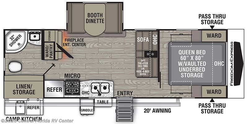 2022 Coachmen Freedom Express Ultra Lite 252RBS - Used Travel Trailer for sale by Central Florida RV Center in Apopka, Florida