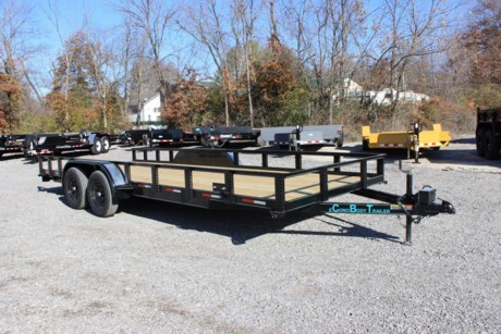2022 ECONOBODY 20&#39; X 82&quot; WRAP UTILITY TRAILER, 2-3.5K AXLES, ONE ELECTRIC BRAKE, BREAK-AWAY, SPRING SUSPENSION, STRAIGHT DECK, 5&#39; REAR SLIDE OUT RAMPS, NEW 15&quot; 6 PLY RADIAL TIRES, BLACK WHEELS, SPARE TIRE MOUNT, TREATED WOOD FLOOR, ANGLE SIDE RAILS WITH TREADPLATE UPRIGHTS, LED MARKER LIGHTS IN FRONT AND REAR CORNERS, LED SEAL BEAM TAIL LIGHTS, PAINTED BLACK W/ TEAL PIN STRIPES, 2&quot; COUPLER WITH A-FRAME JACK.