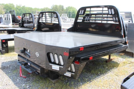 CM RD MODEL STEEL WORKBED, 102&quot; LONG X 97&quot; WIDE, 58&quot; CAB TO AXLE, 42&quot; FRAME WIDTH, FITS A DUALLY WHEEL LONG BED TRUCK (DODGE, FORD, OR GM), 30K B&amp;W GOOSENECK HITCH, 18,500 LB B&amp;W REAR 2&quot; RECEIVER HITCH, 4&quot; STEEL CHANNEL FRAME RAILS, 3&quot; STEEL ROLL-FORMED 3/16&quot; CHANNEL CROSS MEMBERS, 1/8&quot; STEEL TREADPLATE FLOOR, RUB RAIL W/ STAKE POCKETS, TAPERED REAR CORNERS, LED DOT REQUIRED LIGHTS, RECESSED TAIL, BRAKE AND BACKUP LIGHTS MOUNTED IN HEADACHE RACK, MODULAR SEALED WIRING HARNESS, 7 WAY ROUND AND 5 WAY FLAT ELECTRICAL PLUG STANDARD ON REAR TAILBOARD, BLACK POWDERCOAT. Please check with us for exact fitment as makes vary slightly.