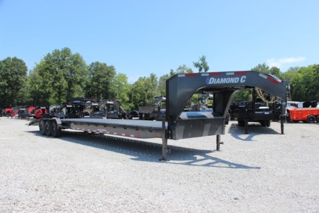 2022 DIAMOND C MVC 40&#39; GOOSENECK 2-3 CAR HAULER TRAILER, ENGINEERED BEAM FRAME, 12&quot; ENGINEERED GOOSENECK PACKAGE, 3&quot; I-BEAM CROSSMEMBERS ON 16&quot; CENTERS, TRIPLE 7K TORSION AXLES, ELECTRIC DRUM BRAKES, ST235/80R16&quot; 10 PLY TIRES, 1/8&quot; DIAMOND PLATE STEEL FLOOR, 82&quot; WIDE DECK, FORMED RUB RAIL WITH STAKE POCKETS, 14GA DIAMOND PLATE BLACK STEEL FENDERS, REAR 102&quot; SLIDE-IN RAMPS, 48&quot; DOVETAIL, REAR SWIVEL STABILIZER JACKS, DUAL 12K DROP LEG JACKS, FULL WIDTH DIAMOND PLATE NECK BOX, SPARE TIRE AND MOUNT, WINCH MOUNTING PLATE (GOOSENECK), LED LIGHTS, METALLIC GRAY, DM DIFFERENCE MAKER POWDERCOAT SYSTEM, 3 YEAR STRUCTURE WARRANTY.