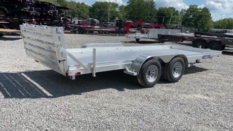 !!NOW HAS STRAIGHT TAILGATE!! 2023 ALUMA 78&quot; X 18&#39; TANDEM AXLE ALUMINUM UTILITY TRAILER FOR SALE, STRAIGHT DECK, REAR STRAIGHT TAILGATE, EXTRUDED ALUMINUM FLOOR, 2-3.5K RUBBER TORSION ELECTRIC BRAKE AXLES, ST205/75/R14 RADIAL TIRES, STEEL SILVER MOD WHEELS, REMOVEABLE ALUMINUM FENDERS, 7&quot; HEAVY DUTY FRAME RAIL, (6) TIE DOWN LOOPS, 2-5/16&quot; COUPLER, SWIVEL TONGUE JACK, BREAKAWAY KIT, SEALED WIRING HARNESS, LED LIGHTS, REAR STABILIZER LEGS, 5-YEAR FRAME WARRANTY. ALUMA HAS THE BEST TOWING TRAILERS ON THE MARKET! GET YOURS TODAY!