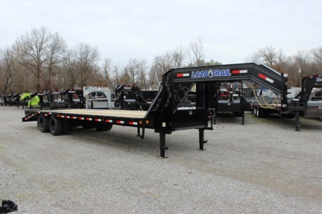 2023 LOAD TRAIL 102&quot; X 30&#39; LOW-PRO TANDEM DUAL GOOSENECK FLATDECK TRAILER, 2-10K DEXTER AXLES, ELECTRIC BRAKES, HD HUTCH SPRING SUSPENSION, ST235/85R16&quot; LRG 14 PLY TIRES, 2-5/16&quot; ADJUSTABLE ROUND GOOSENECK COUPLER, 19 IB I-BEAM, 5&#39; SELF CLEAN DOVETAIL WITH 3 FLIP OVER RAMPS, TREATED WOOD FLOOR, 16&quot; ON CENTER CROSS MEMBERS, 2-10K DROP LEG JACKS, LED LIGHTS WITH SEALED WIRING HARNESS, COLD WEATHER HARNESS, MUD FLAPS, FRONT TOOLBOX, 2-SIDE STEPS, BLACK POWDERCOAT WITH PRIMER, 3 YEAR STRUCTURAL - LIMITED WARRANTY.