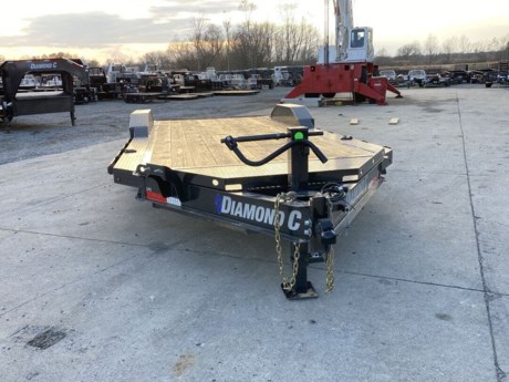 2023 DIAMOND C 20  X 102  LOW PROFILE EXTREME DUTY EQUIPMENT TRAILER, HD V-TONGUE LID, 12K DROP LEG JACK, 2-5/16  15K ADJUSTABLE COUPLER, 8  I-BEAM TONGUE AND FRAME, 3  I-BEAM CROSSMEMBERS ON 16  CENTERS, 2  DIAMOND PLATE DOVETAIL WITH CLEATS, 5  SLIDEIN RAMPS, RUB RAIL WITH STAKE POCKETS, TREATED WOOD FLOOR, 36  SIDE STEP, 2-7K ELECTRIC BRAKE AXLES, SPRING SUSPENSION, ST235/80R16  RADIAL TIRES, DRIVE-OVER 3/16  DIAMOND PLATE WELD-ON FENDERS, DIAMOND PLATE FRAME EXTENSIONS FOR MAX WIDTH IN FRONT AND BEHIND FENDERS, 82  WIDE BETWEEN THE FENDERS, GRAY METALLIC, DM DIFFERENCE MAKER COATING SYSTEM, 3 YEAR STRUCTURE WARRANTY.
