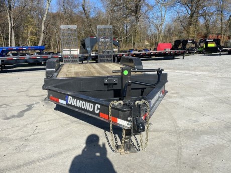 2023 DIAMOND C 16  X 82  LOW PROFILE EXTREME DUTY EQUIPMENT TRAILER, HD V-TONGUE LID, 12K DROP LEG JACK, 2-5/16  15K ADJUSTABLE COUPLER, 8  I-BEAM TONGUE AND FRAME, 3  I-BEAM CROSSMEMBERS ON 16  CENTERS, 2  DIAMOND PLATE DOVETAIL WITH CLEATS, EXTRA WIDE HD 5  STAND-UP RAMPS WITH KICKERS, RUB RAIL WITH STAKE POCKETS, TREATED WOOD FLOOR, 2-7K ELECTRIC BRAKE AXLES, SPRING SUSPENSION, ST235/80R16  RADIAL TIRES, 14GA DIAMOND PLATE FENDERS, METALLIC GRAY, DM DIFFERENCE MAKER COATING SYSTEM, LED LIGHTS, 3 YEAR STRUCTURE WARRANTY.